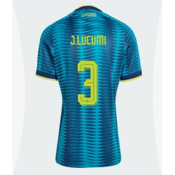Billige Fotballdrakt Colombia Jhon Lucumi #3 Replika Bortedrakt Dame VM 2026 Kortermet